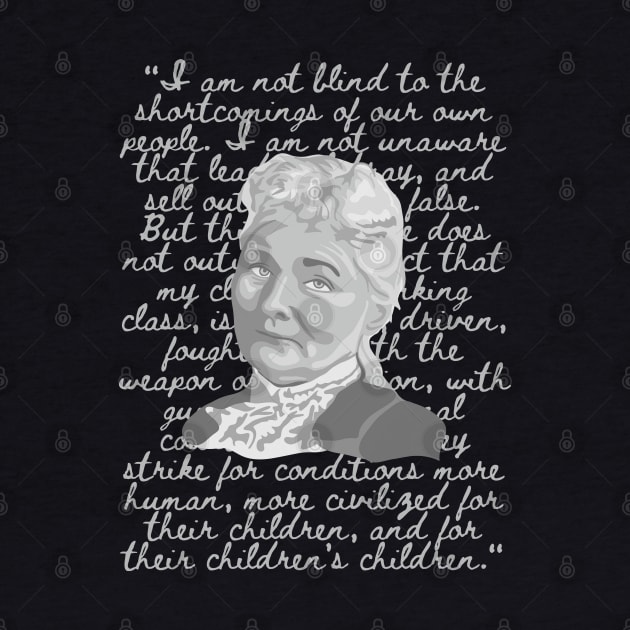Mother Jones Portrait and Quote by Slightly Unhinged
